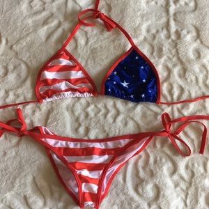 American flag bikini